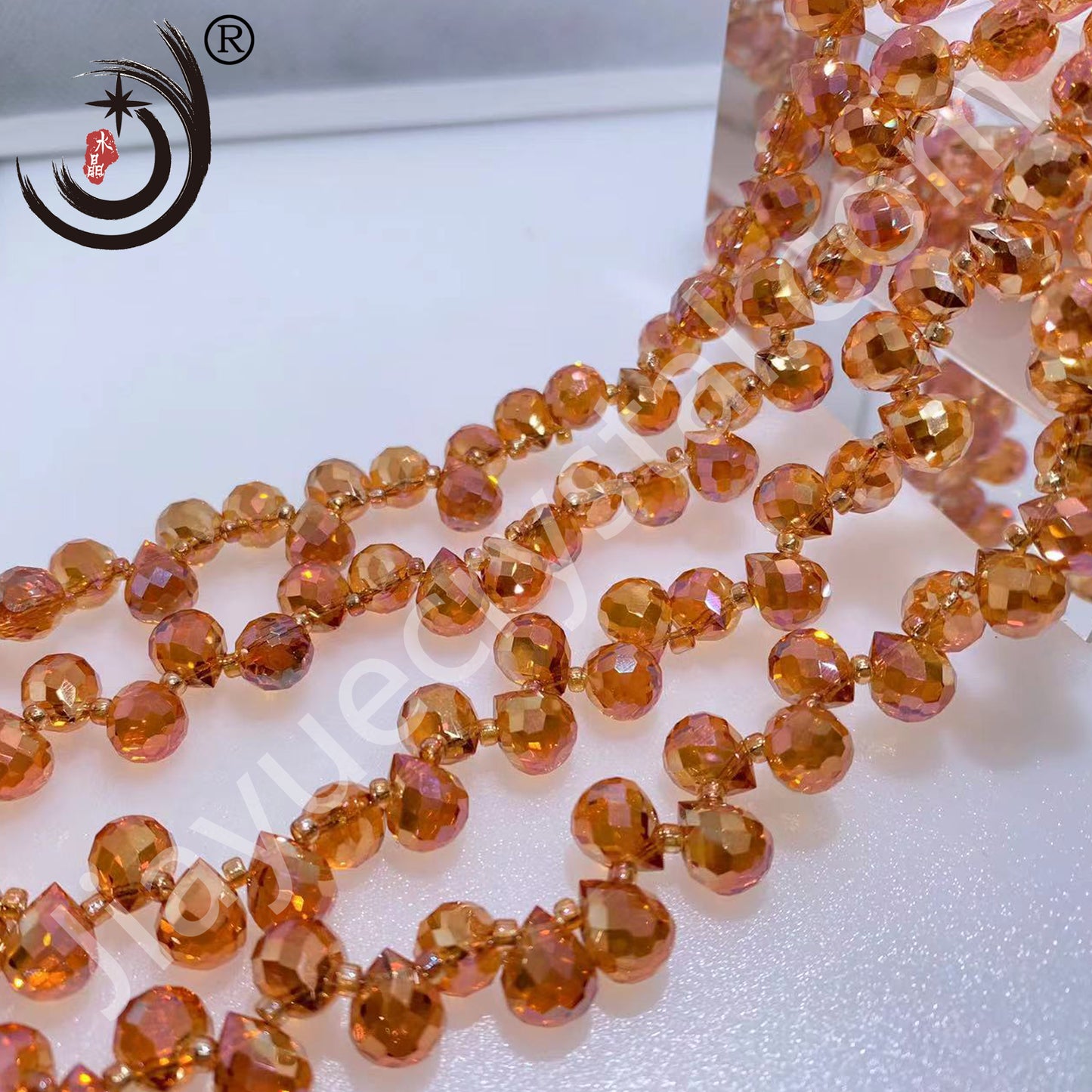 6MM/8MM strawberry beads tassel water drops strawberry beads beads DIY jewelry crystal beads wholesale (10121)