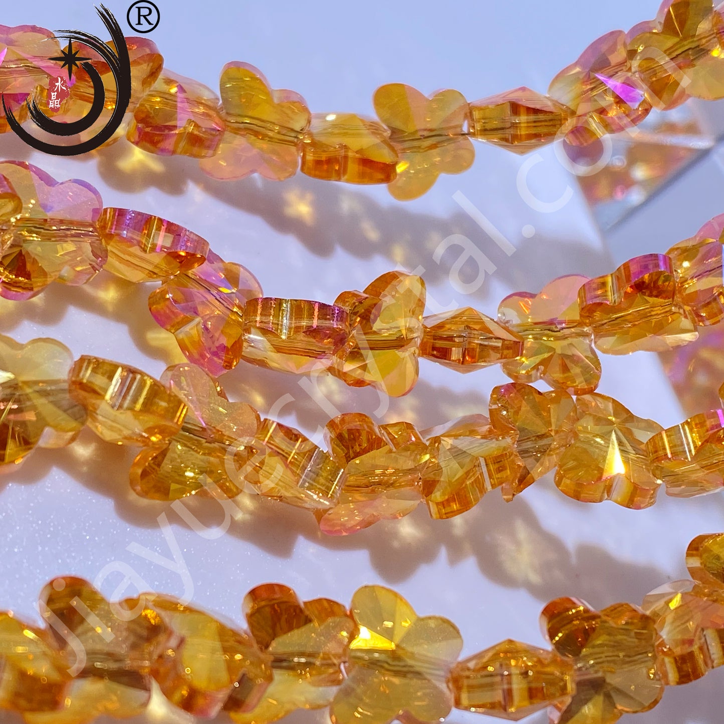 10MM/14MM Butterfly Beads Glass Crystal Beads Wholesale For DIY Jewelry(50034)