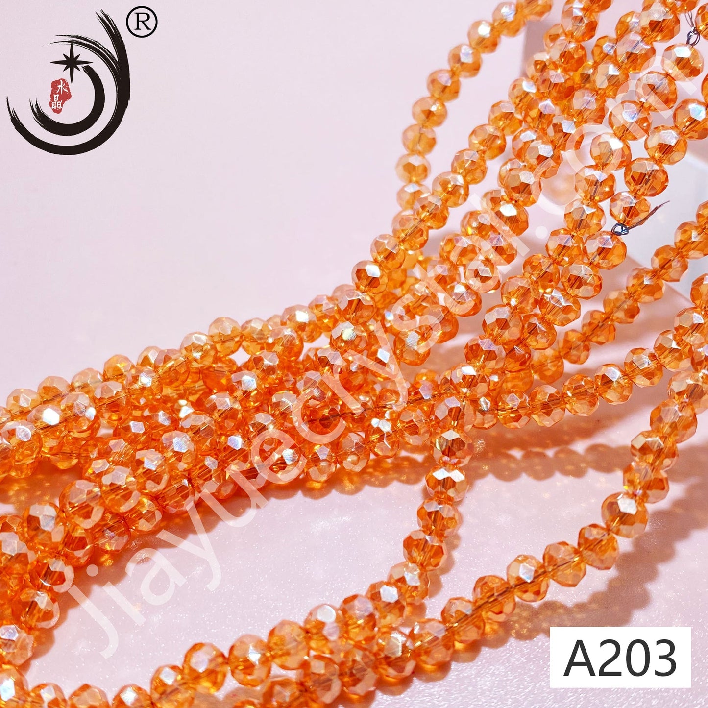 4MM Rondelle Beads Glass Crystal  Beads Wholesale For DIY Jewelry (10004)