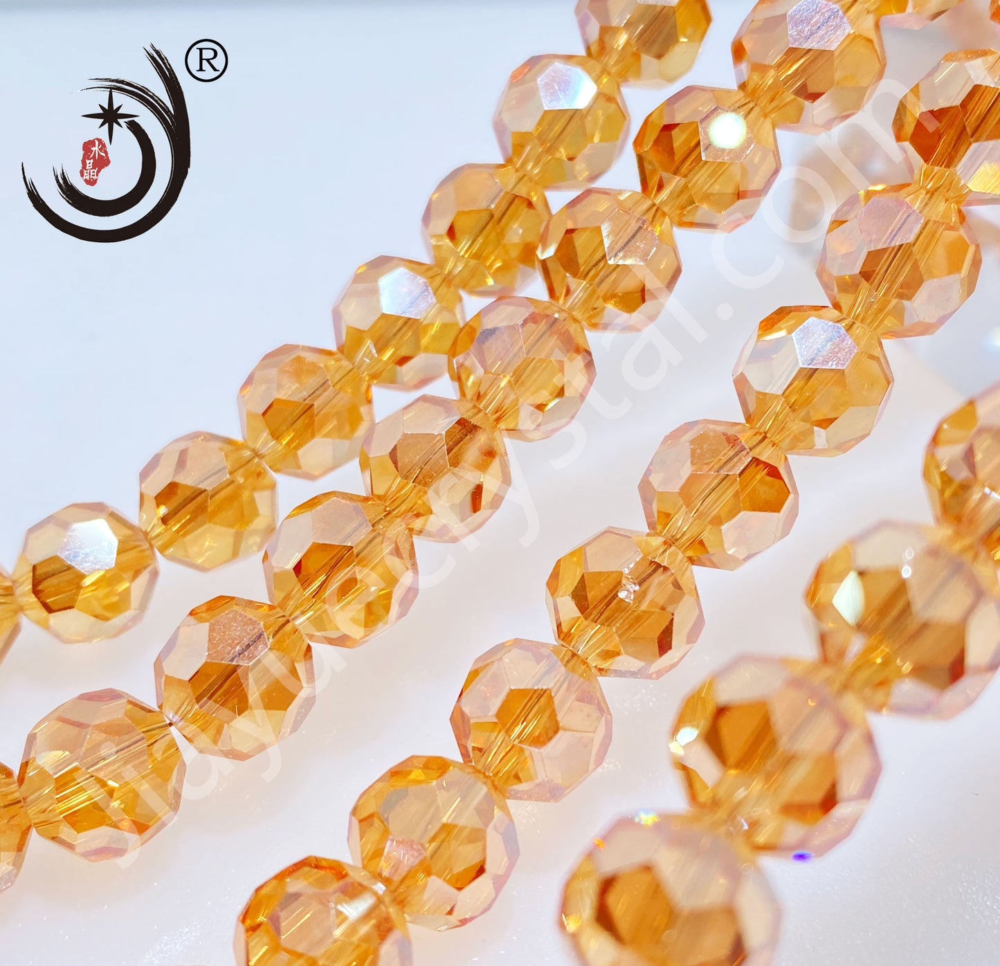 8MM Football Shape Crystal Glass Beads Wholesale For DIY Jewelry (10079)