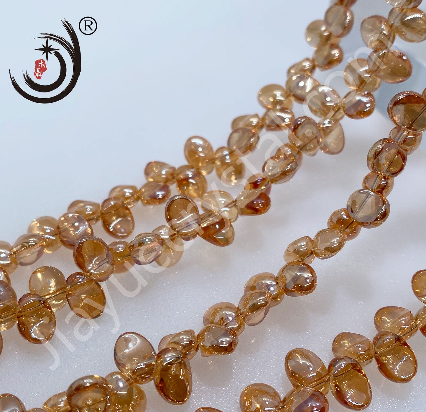 6MM Petals Shape Crystal Glass Beads Whole Sale For DIY Jewelry (15900)