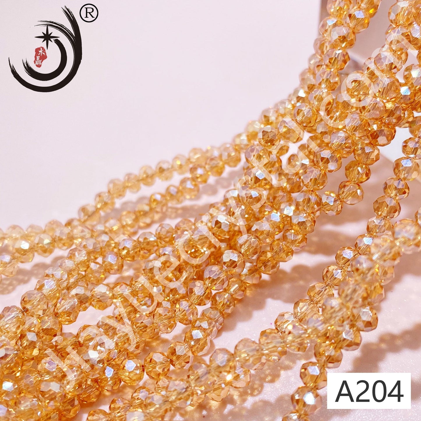 4MM Rondelle Beads Glass Crystal  Beads Wholesale For DIY Jewelry (10004)