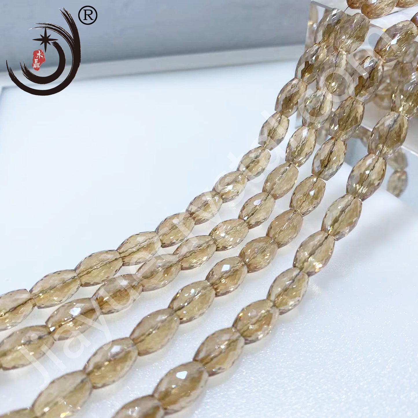 8MM Drum Beads Crystal Glass Beads Wholesale For DIY Jewelry (10108）