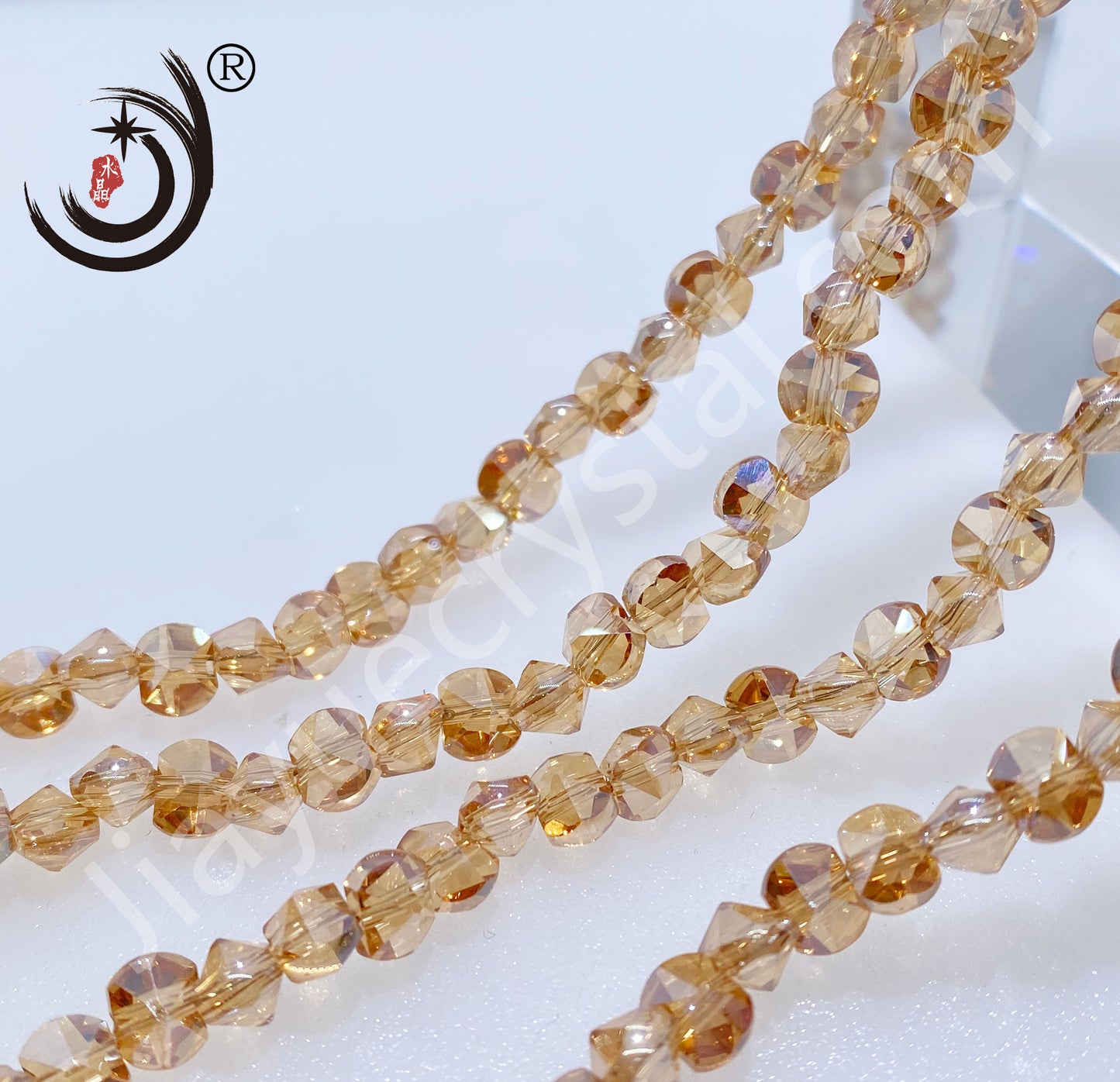 6MM Unique Design Crystal Glass Beads Whole Sale For DIY Jewelry (20016)