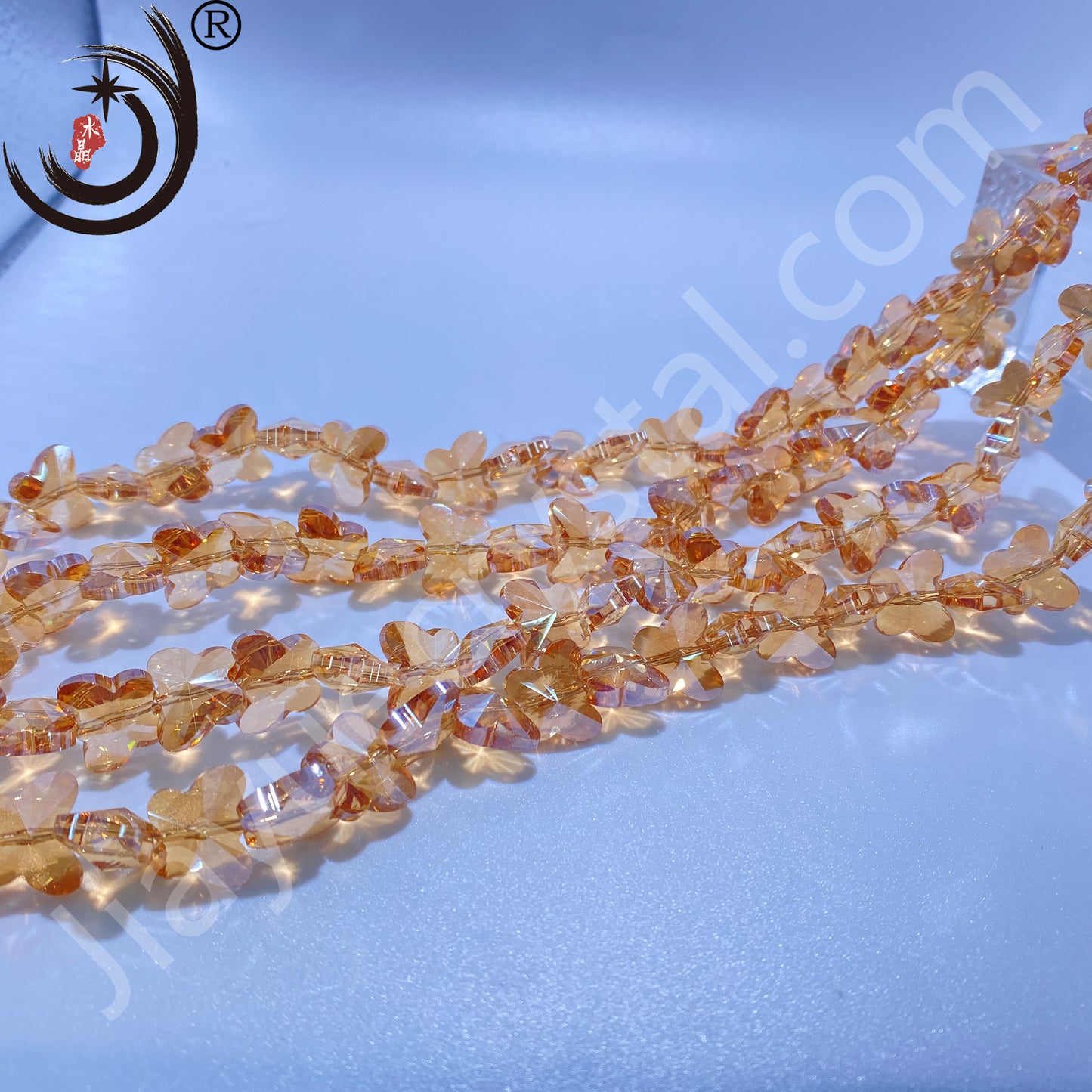 10MM/14MM Butterfly Beads Glass Crystal Beads Wholesale For DIY Jewelry(50034)