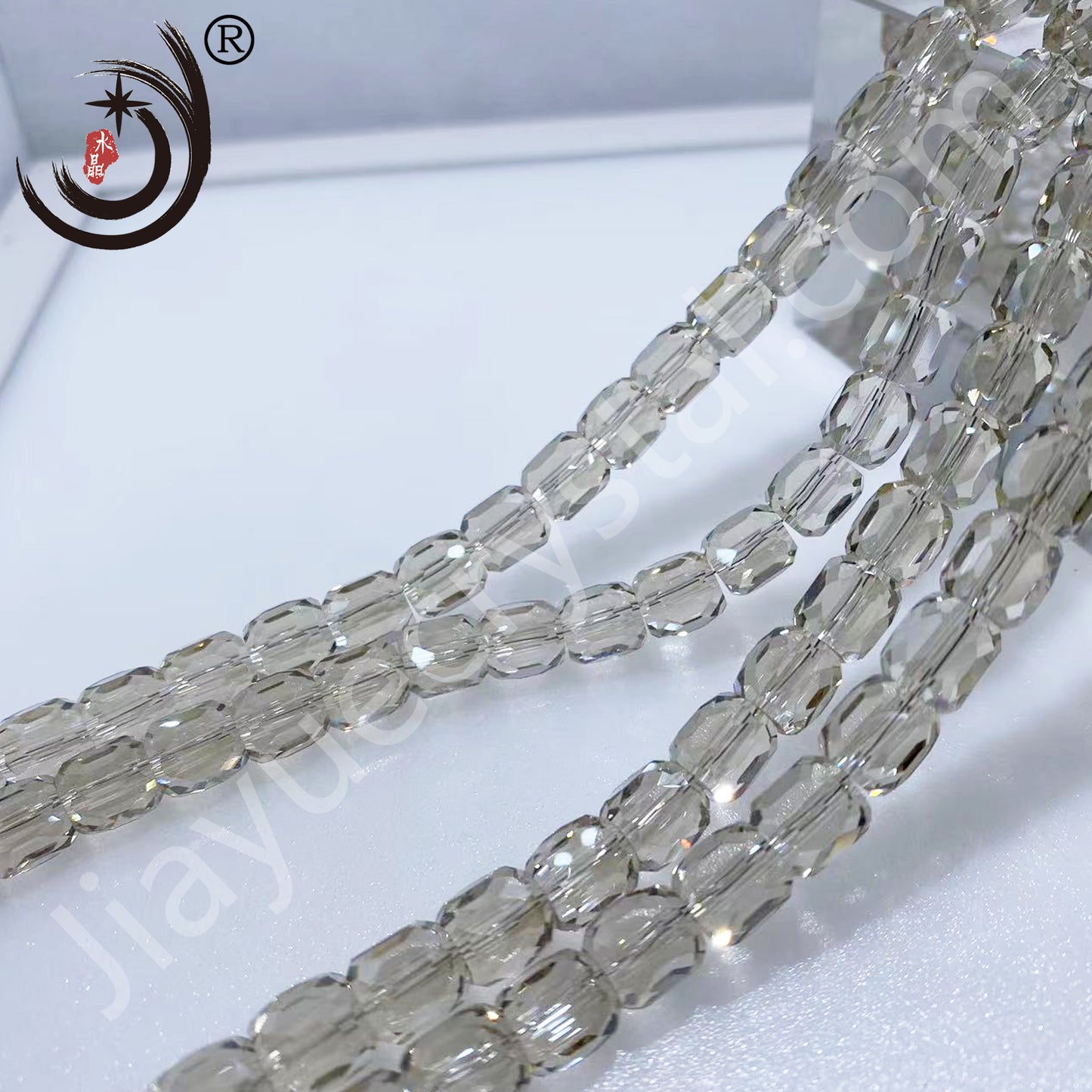 8MM Cylinder Crystal Glass Beads Whole Sale For Jewelry (10138)