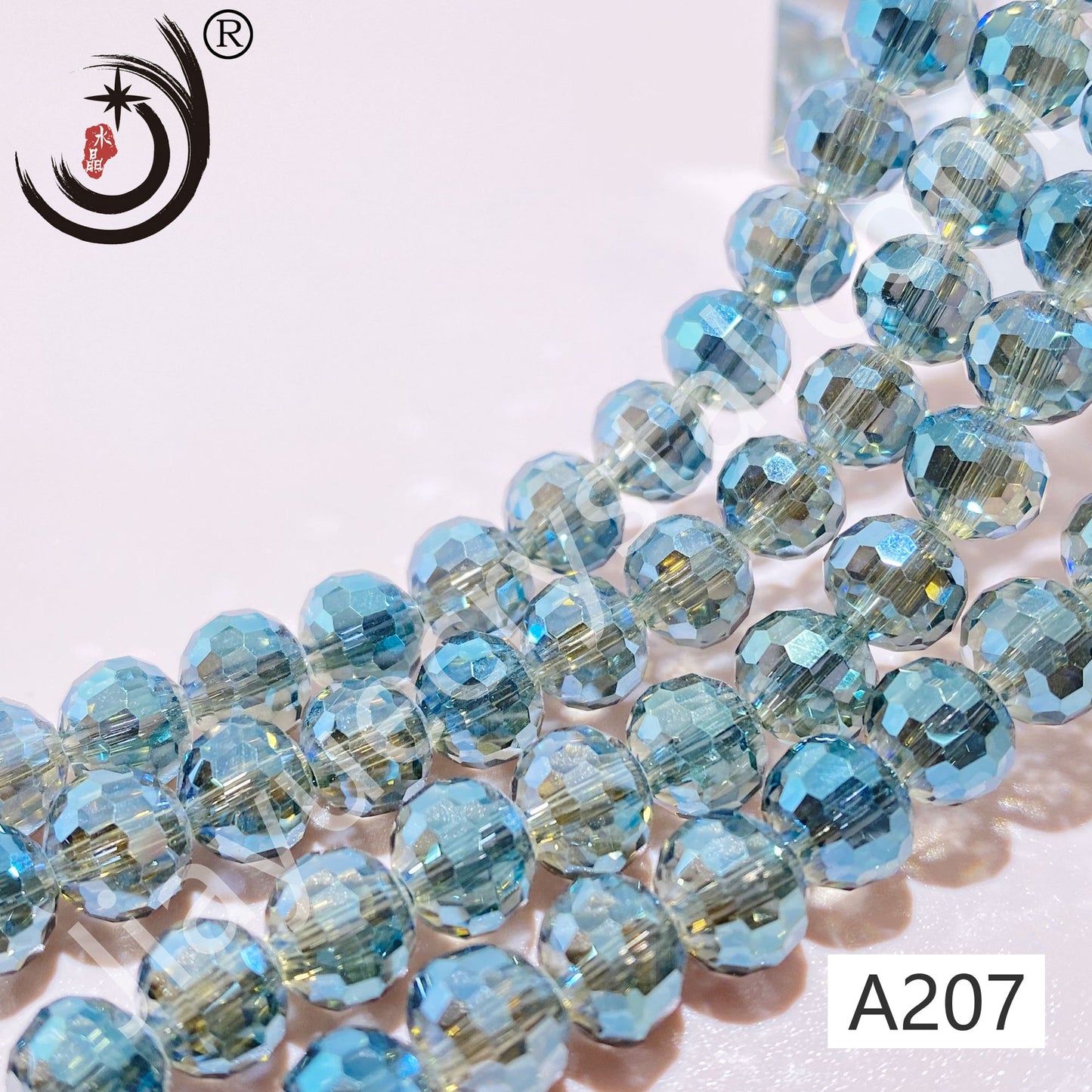 8MM 96 Faceted Round Crystal Glass Beads disco ball Wholesale For DIY Jewelry（10093）