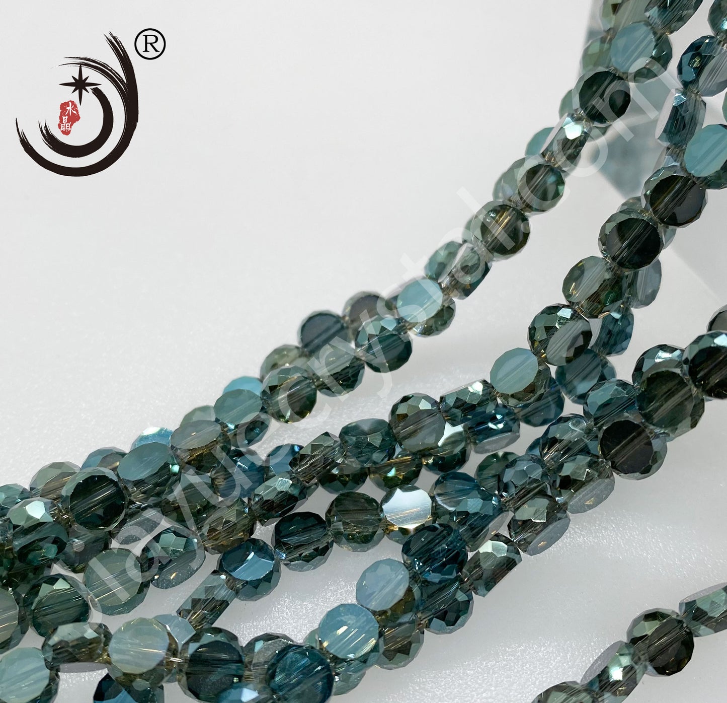 6MM/8MM Round Sheet Glass Crystal Beads Wholesale For DIY Jewelry (10099)