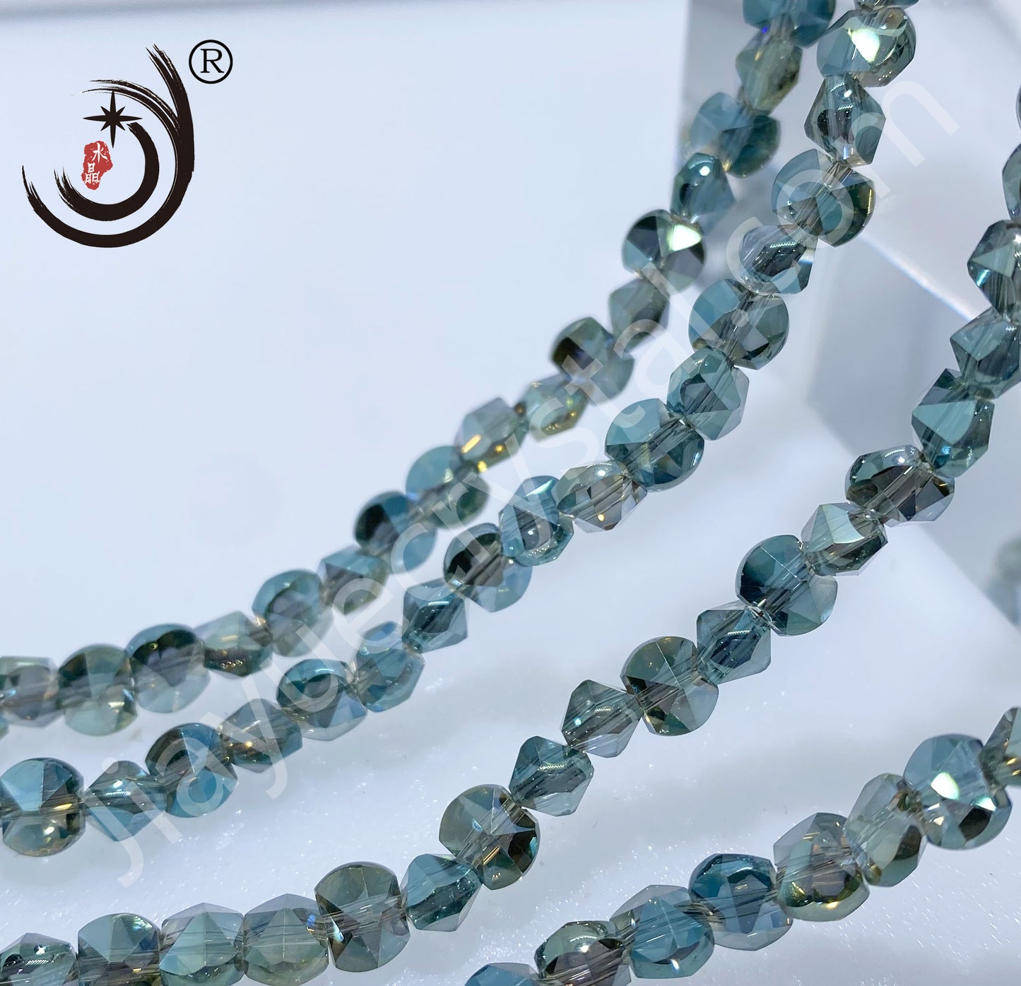 6MM Unique Design Crystal Glass Beads Whole Sale For DIY Jewelry (20016)