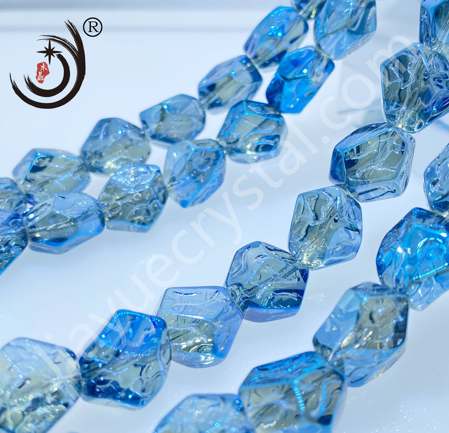 Stone Shape Crystal Glass Beads Whole Sale For DIY Jewelry (30024)