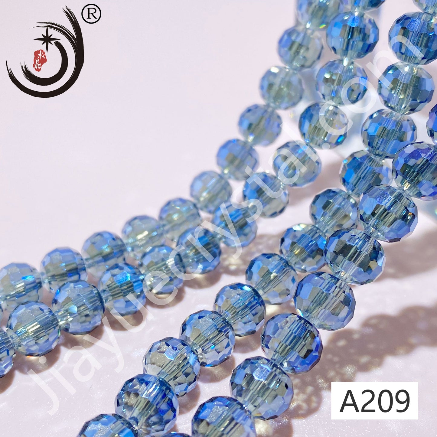 8MM 96 Faceted Round Crystal Glass Beads disco ball Wholesale For DIY Jewelry（10093）