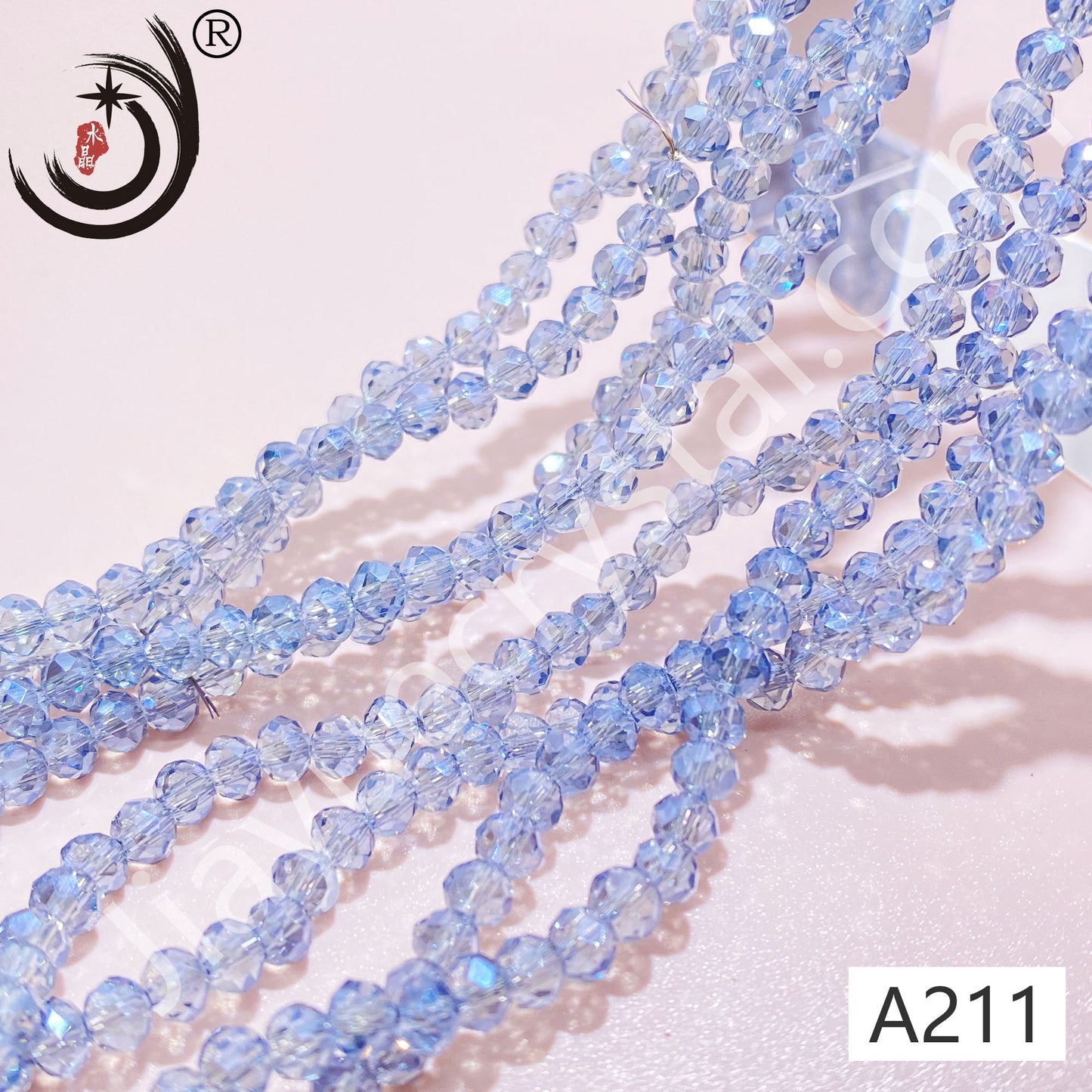 8MM Rondelle Beads Glass Crystal  Beads Wholesale For DIY Jewelry (10007)