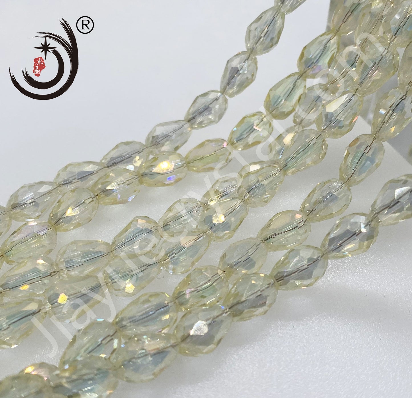 6MM/8MM Water Drop Crystal Glass Beads Whole Sale For DIY Jewelry (10050)