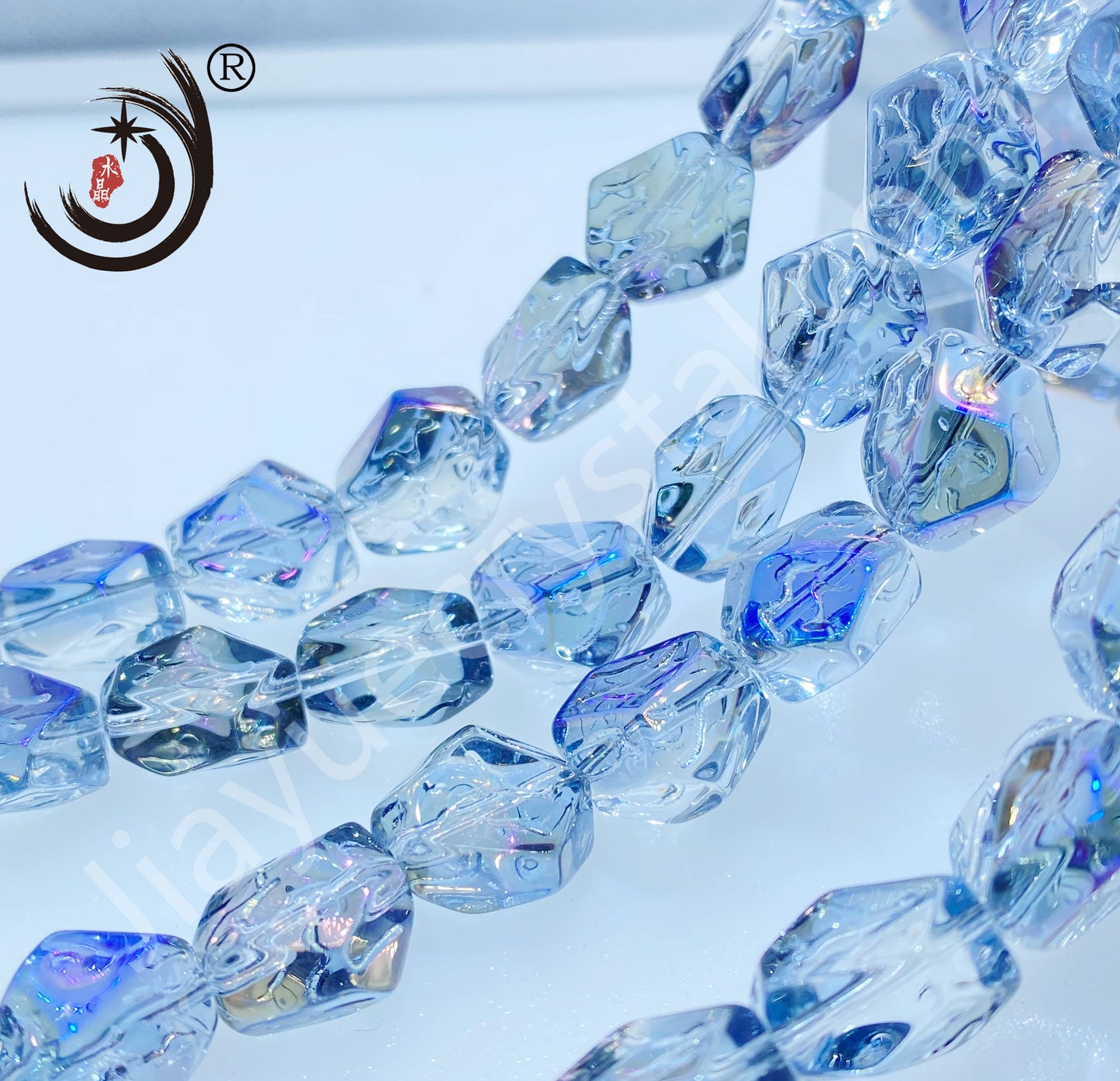 Stone Shape Crystal Glass Beads Whole Sale For DIY Jewelry (30024)