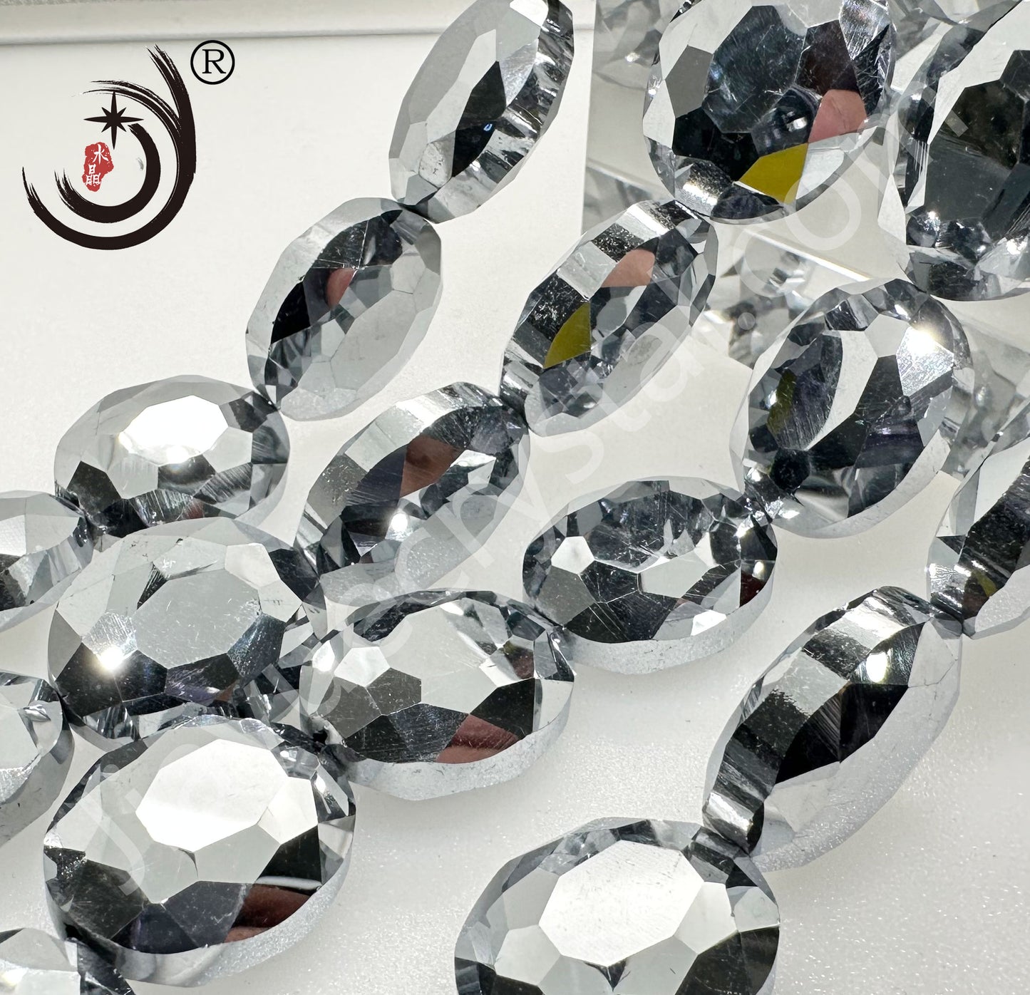 16X20MM Faceted Oval Crystal Glass Beads Whole Sale For DIY Jewelry (50063)