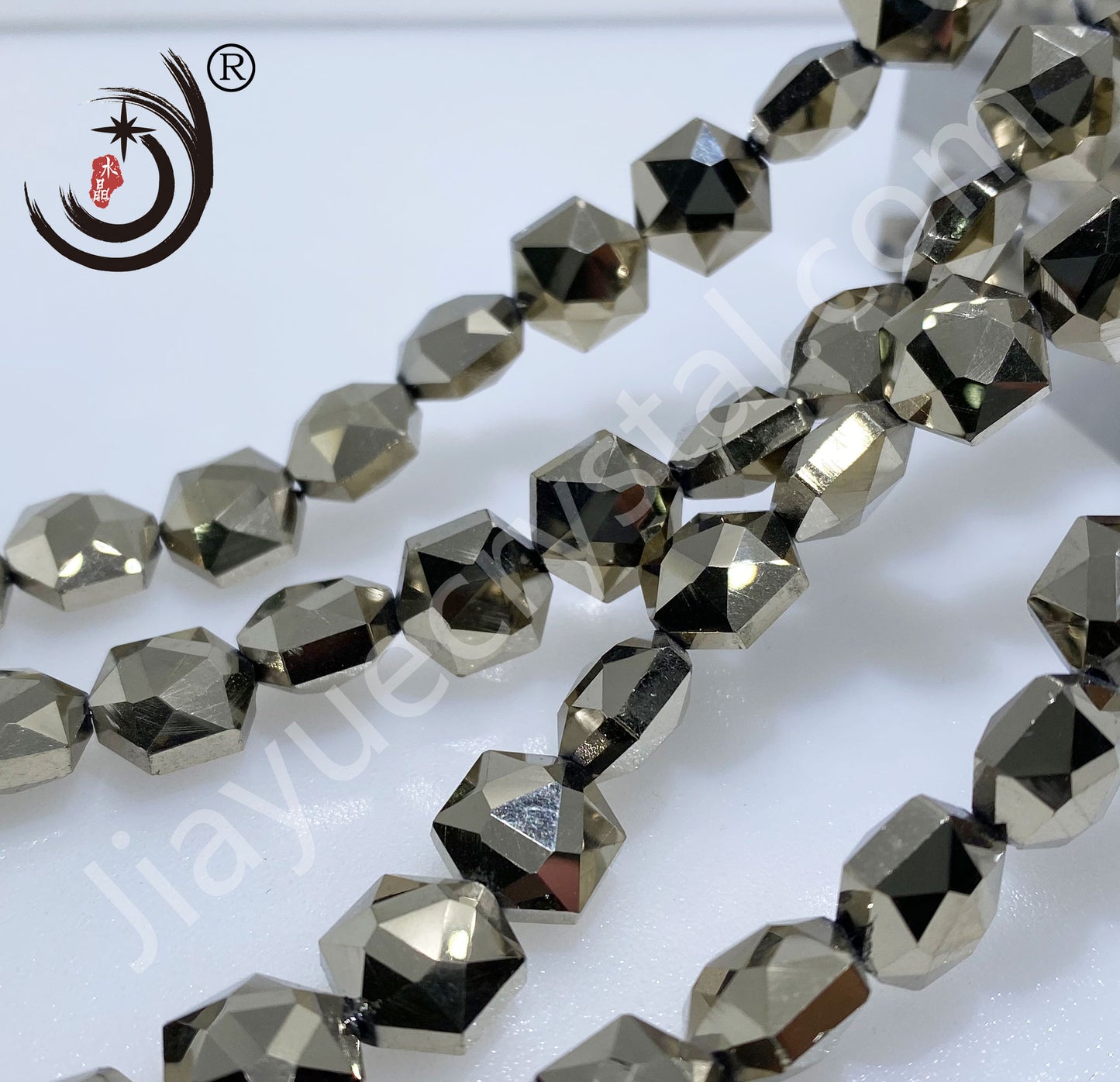 12MM Hexagonal Shape Crystal Glass Beads Whole Sale For DIY Jewelry (50066)