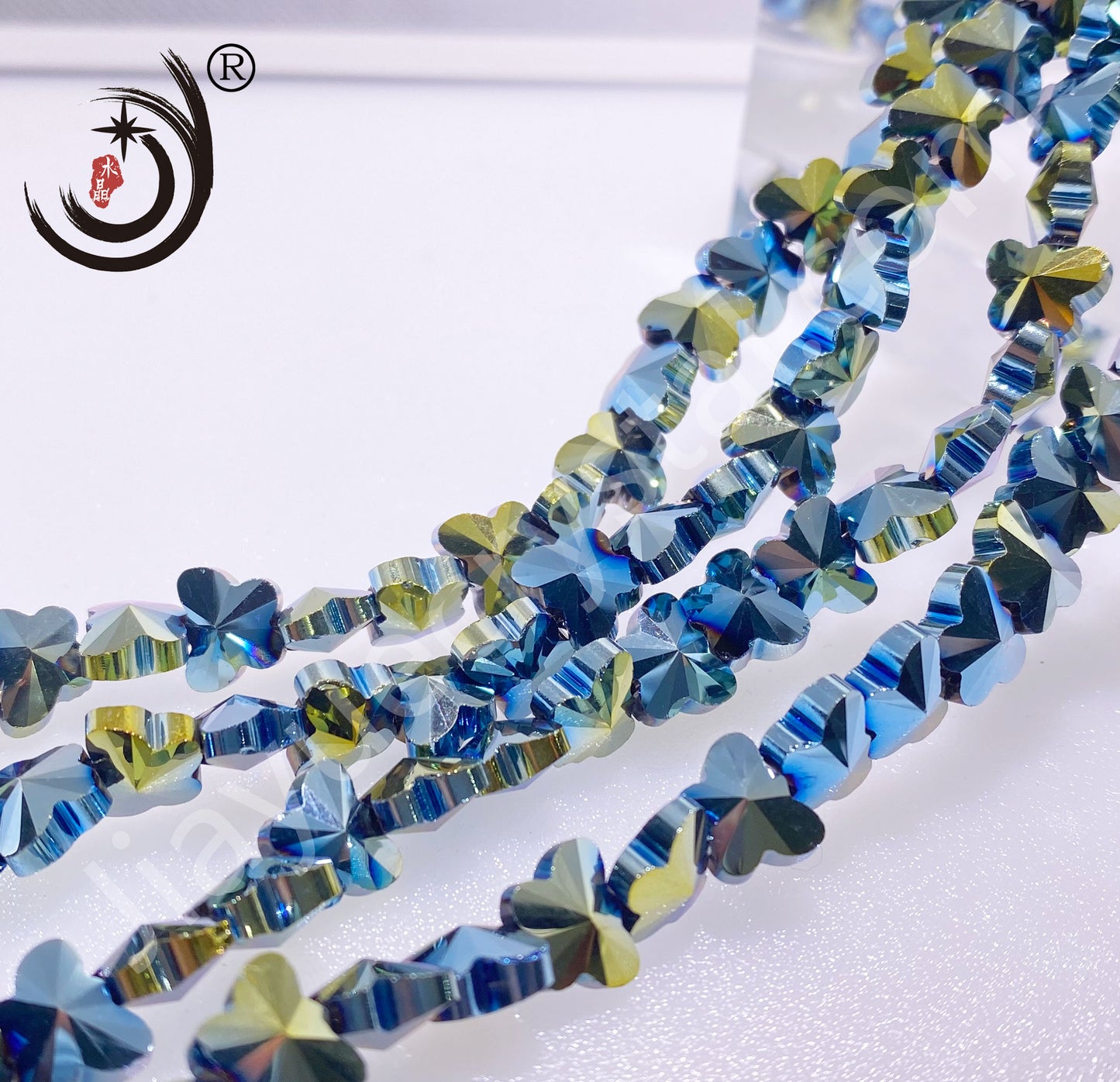 10MM/14MM Butterfly Beads Glass Crystal Beads Wholesale For DIY Jewelry(50034)