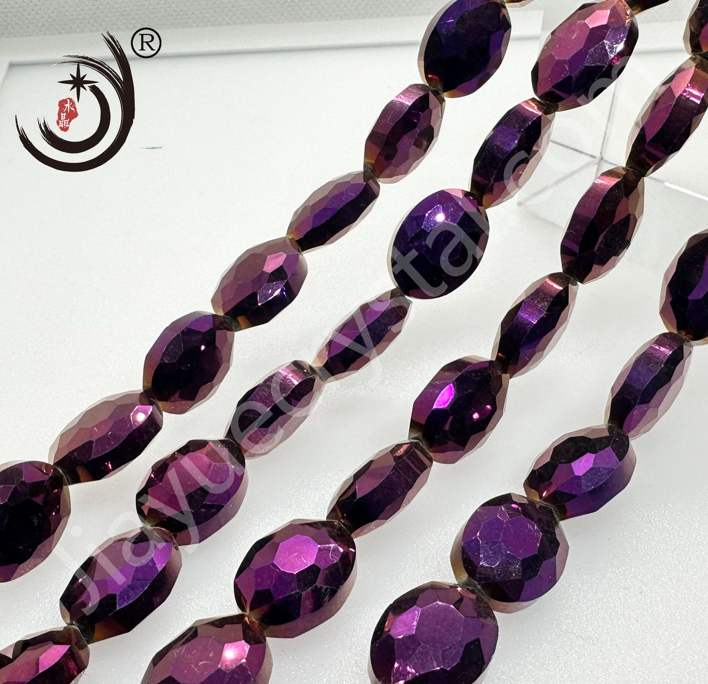 16X20MM Faceted Oval Crystal Glass Beads Whole Sale For DIY Jewelry (50063)