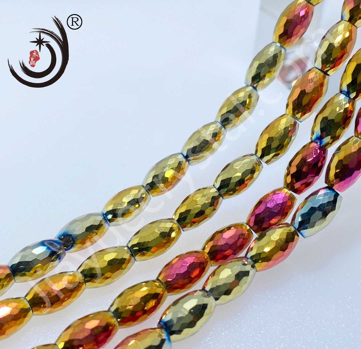 8MM Drum Beads Crystal Glass Beads Wholesale For DIY Jewelry (10108）