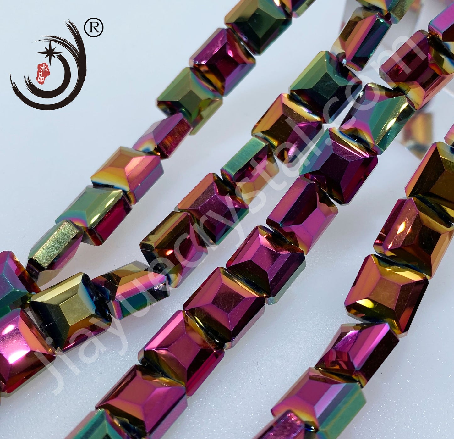 13MM Cube Square Flat Beads Glass Crystal Beads Wholesale For DIY Jewelry (10220)