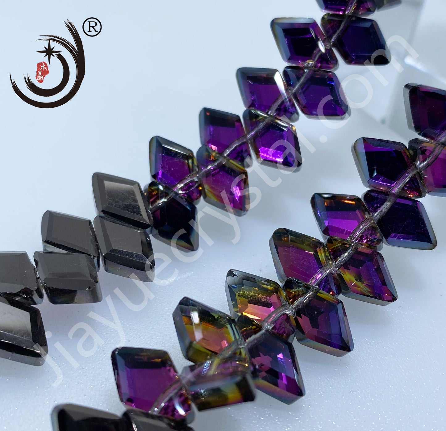 8X12MM Rhomboid Crystal Glass Beads Whole Sale For DIY Jewelry (15200)