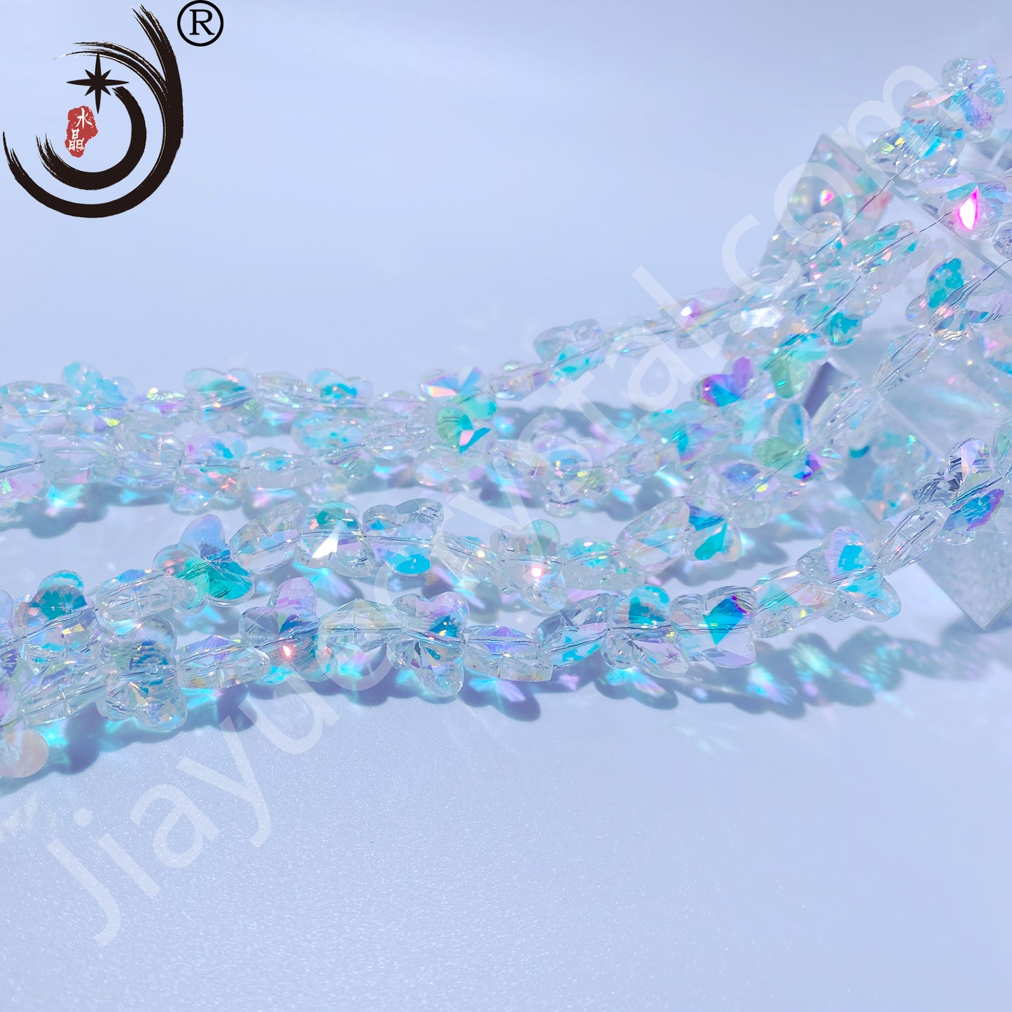 10MM/14MM Butterfly Beads Glass Crystal Beads Wholesale For DIY Jewelry(50034)