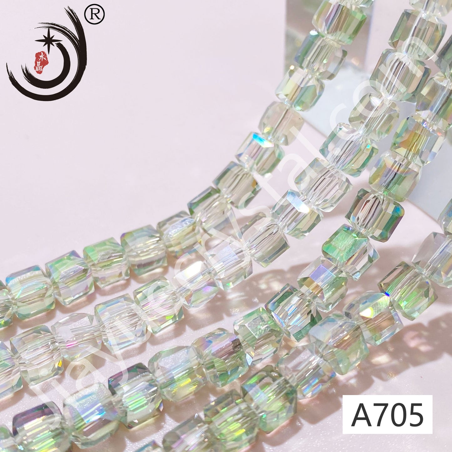 4MM Cubes and Squares Beads Glass Crystal Beads Wholesale For DIY Jewelry (10027)