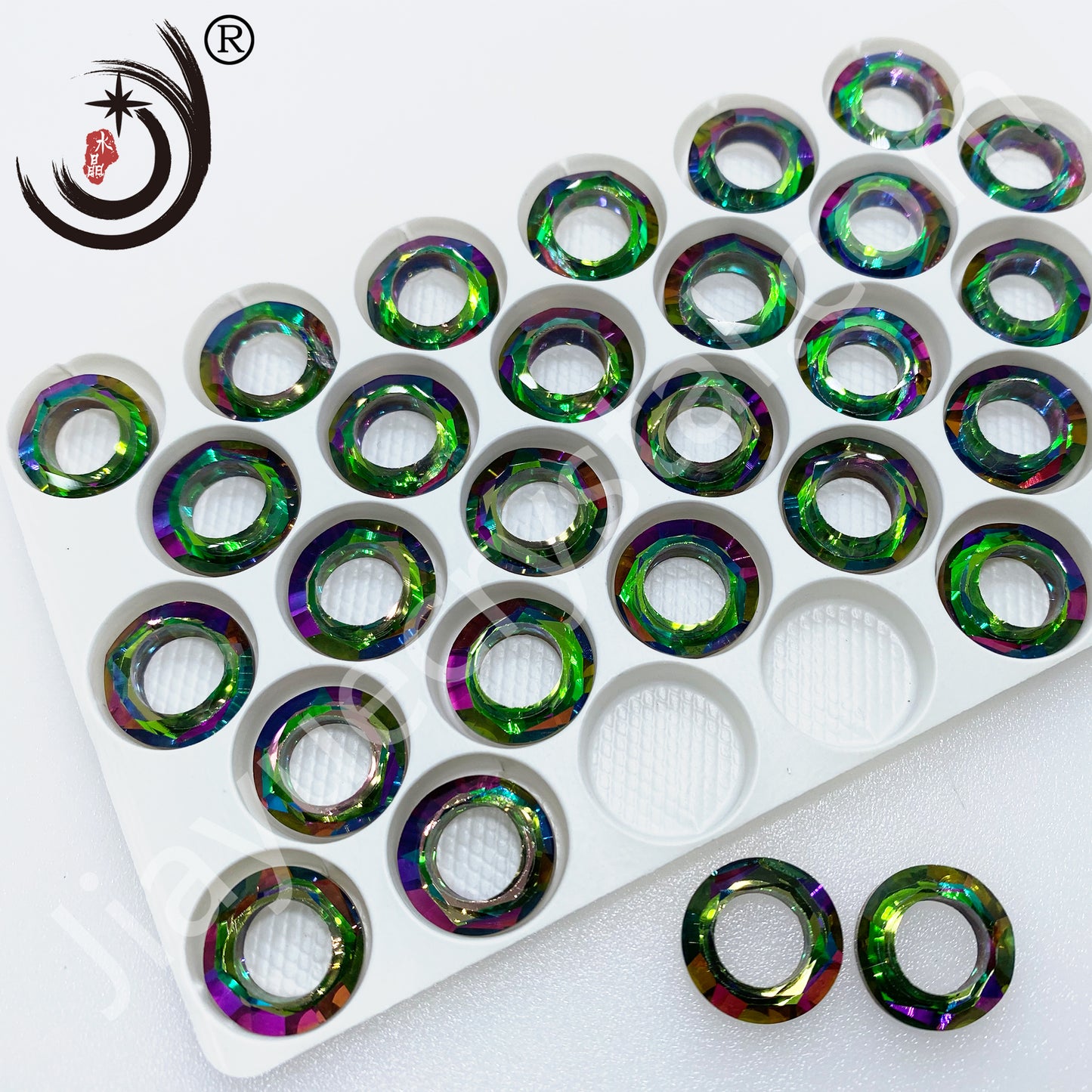 10MM Angel Ring  Glass Crystal  Ring Wholesale For DIY Jewelry （42000）