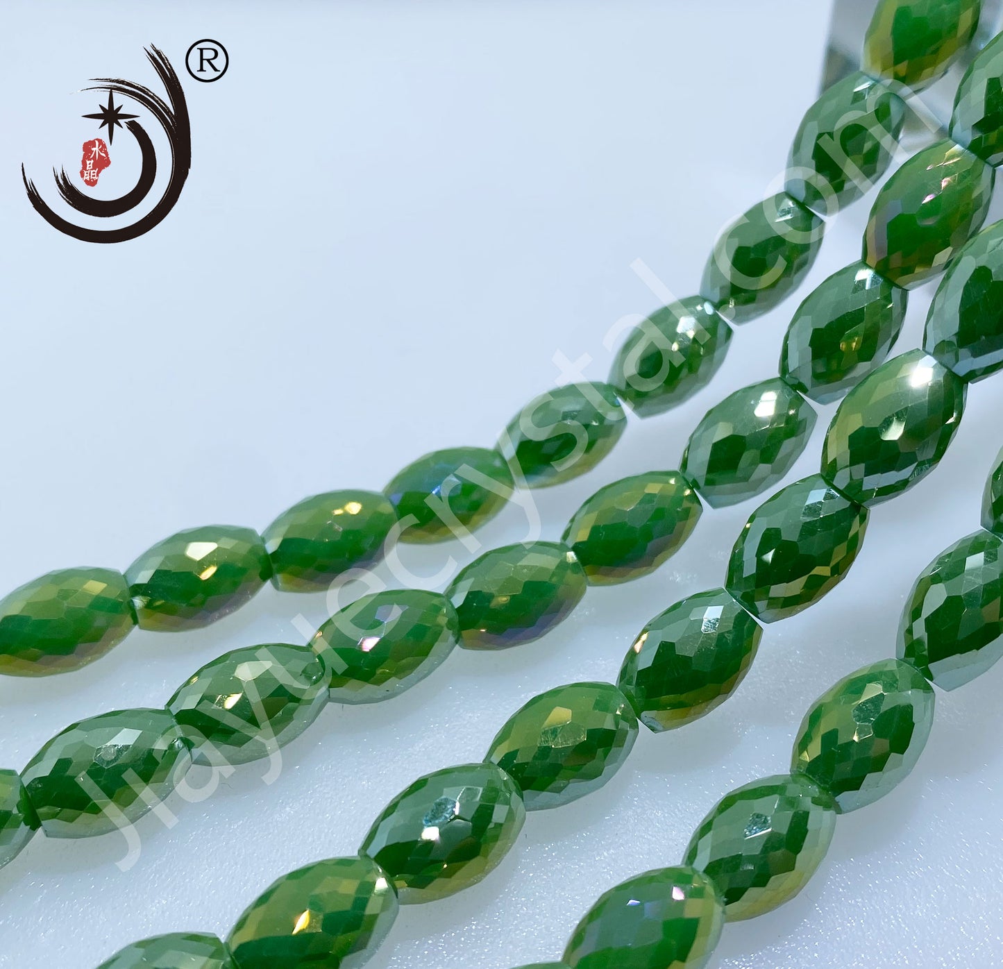 8MM Drum Beads Crystal Glass Beads Wholesale For DIY Jewelry (10108）