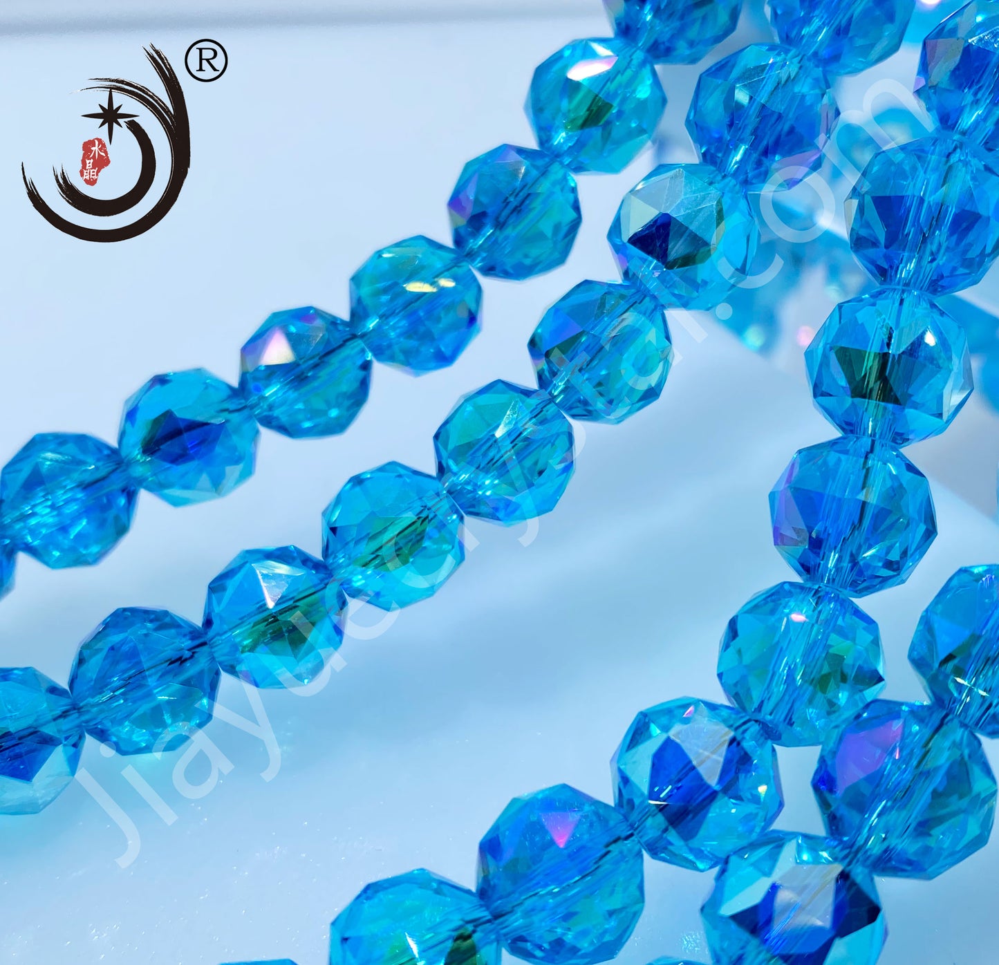 8MM Flower Ball  Beads Glass Crystal  Beads Wholesale For DIY Jewelry （10162）