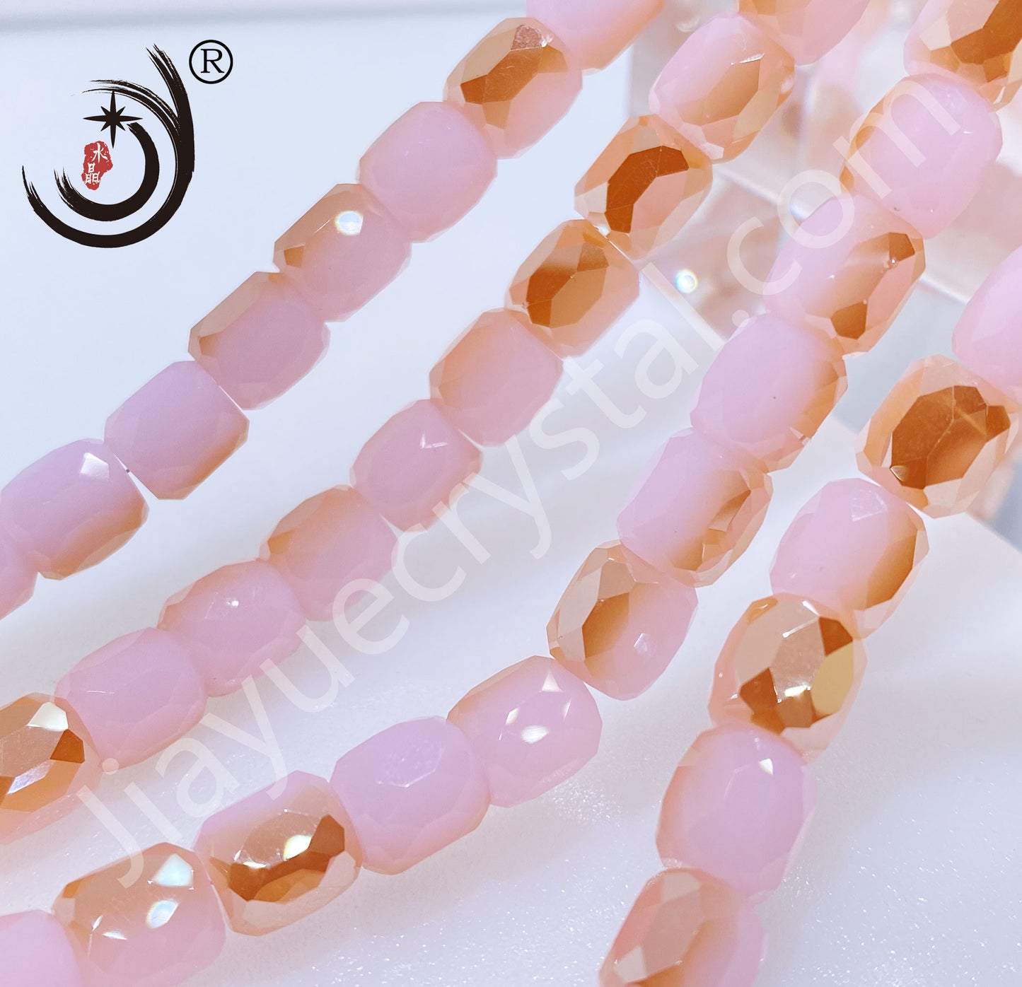 8MM Cylinder Crystal Glass Beads Whole Sale For Jewelry (10138)