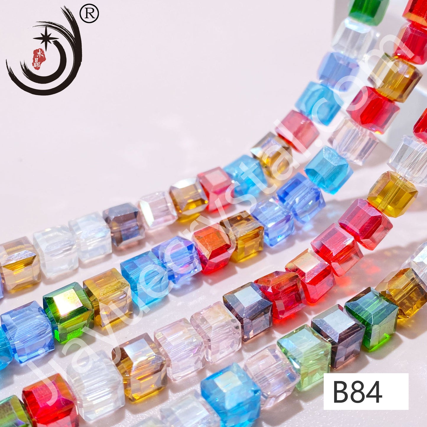 8MM Cubes and Squares Beads Glass Crystal Beads Wholesale For DIY Jewelry (10030)