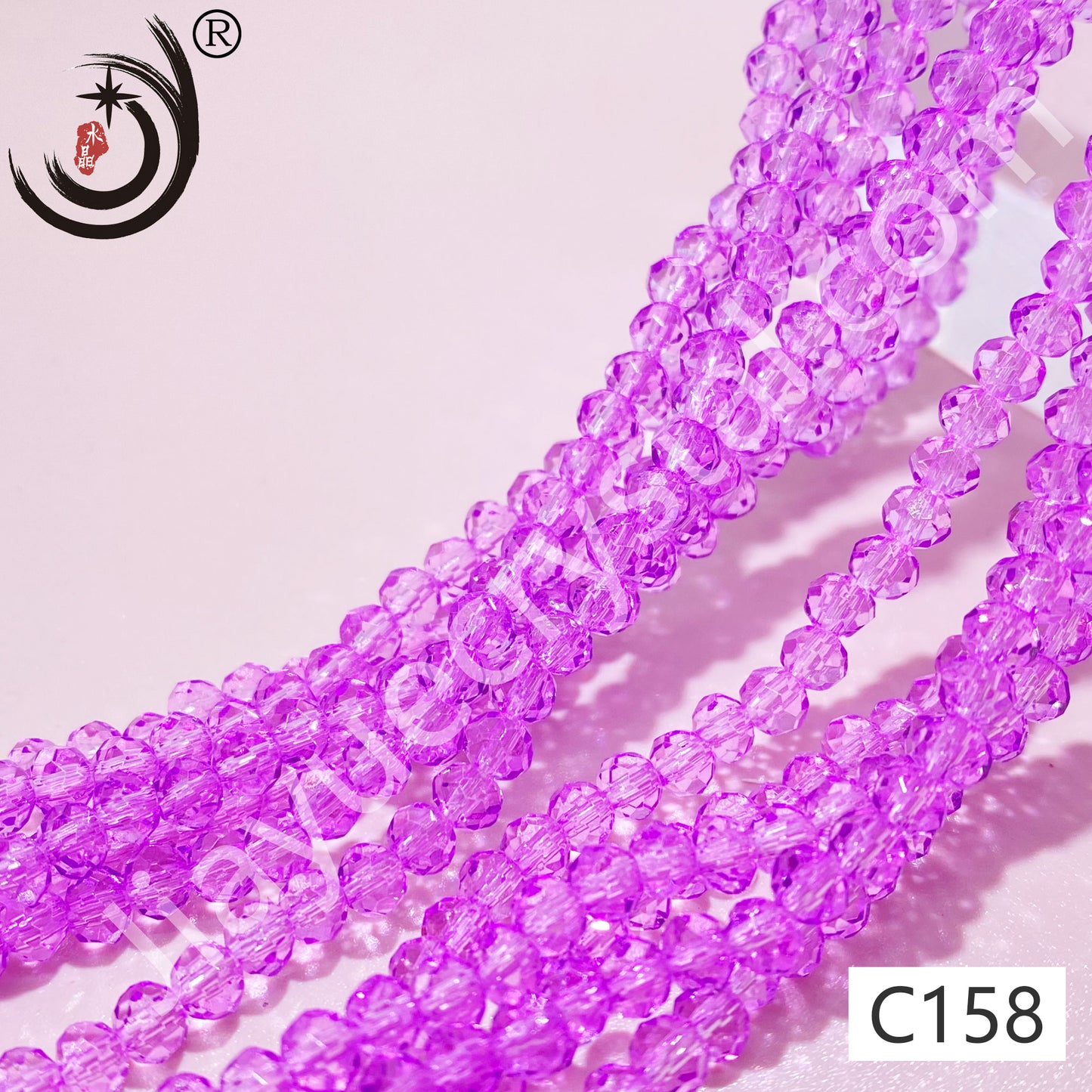 1MM Rondelle Beads Glass Crystal  Beads Wholesale For DIY Jewelry (10001)