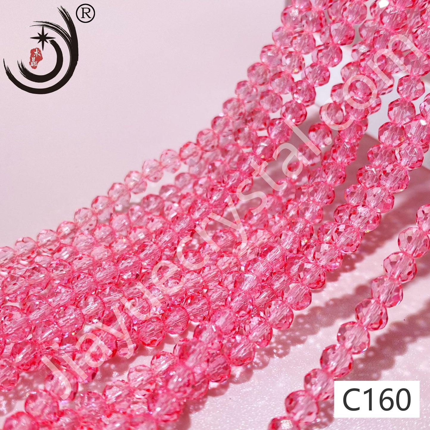 4MM Rondelle Beads Glass Crystal  Beads Wholesale For DIY Jewelry (10004)