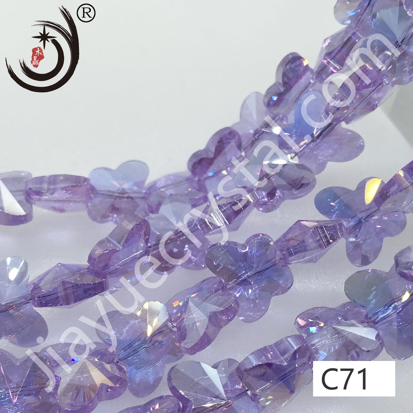 10MM/14MM Butterfly Beads Glass Crystal Beads Wholesale For DIY Jewelry(50034)