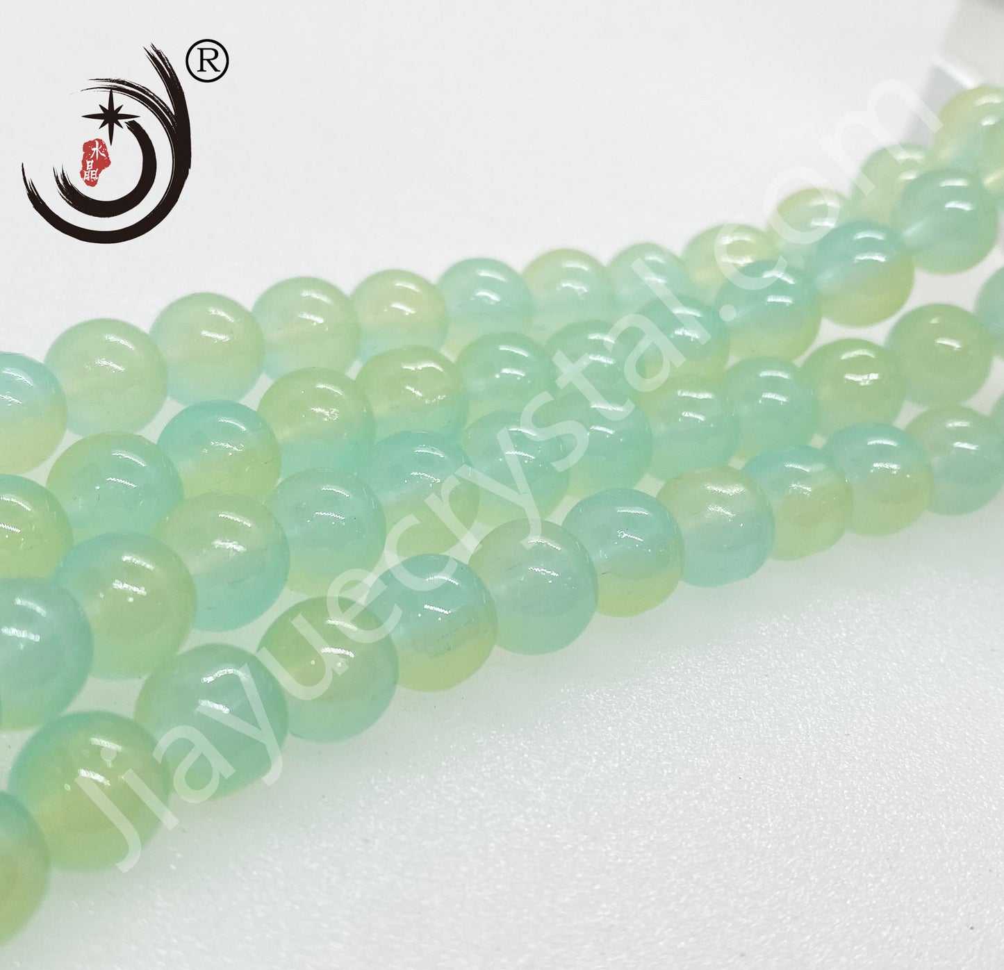 8MM Paint Color Beads Round Glass Crystal Beads Wholesale For DIY Jewelry (19700)