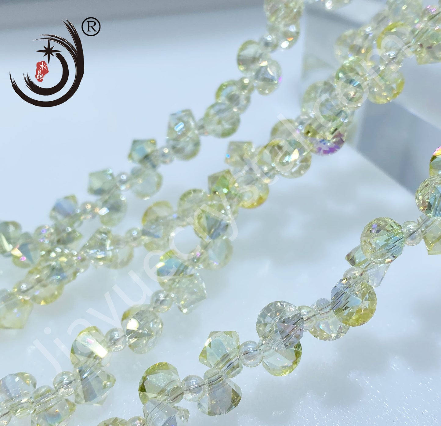 8MM Pointed Corner Glass Crystal Beads Wholesale For DIY Jewelry (19300)